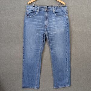 Levis 559 Jeans Mens 38x32 Denim Pants Modern Staple Straight Leg Whiskering